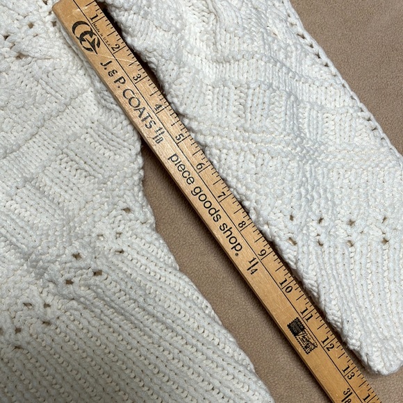 Handknit Fisherman Knit Sweater Top - Picture 4 of 7